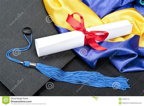 Graduatie Glb En Diploma Stock Afbeelding Image Of Concepten 23269773