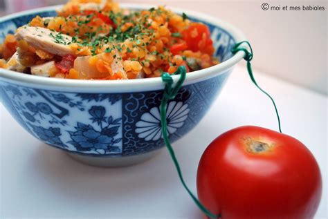 Moi et mes babioles risotto de lentilles corail à la tomate et au basilic