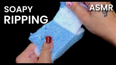 Cellulose Sponge Soapy Ripping Asmr Youtube