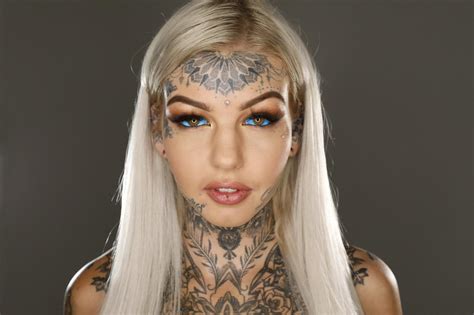 U A Tattooed Model Amber Luke