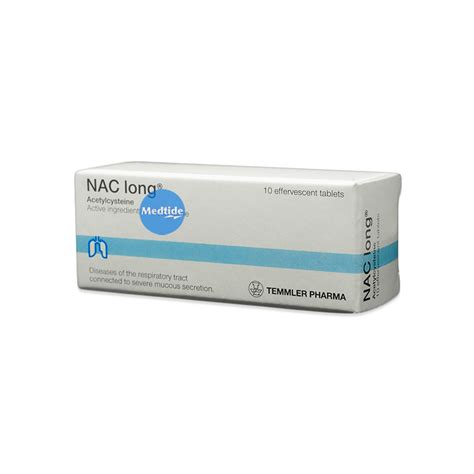 Мы работаем по всей россии. Acetylcysteine - NAC long 600 mg 10 tablets/box - MEDTIDE ...