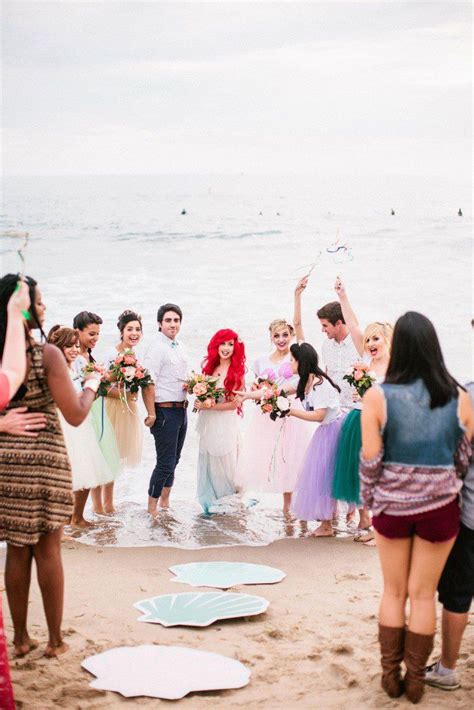 Couple Brings A Little Mermaid Themed Wedding To Life