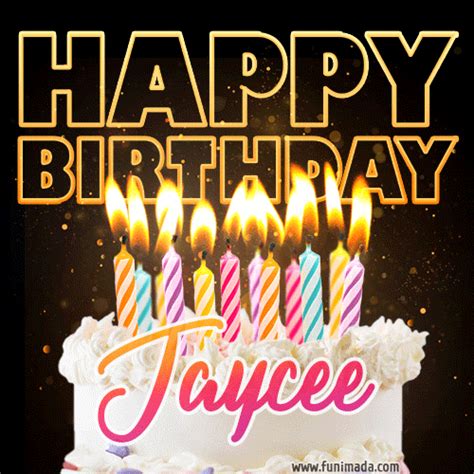 Jaycee Animated Happy Birthday Cake  Image For Whatsapp — Download