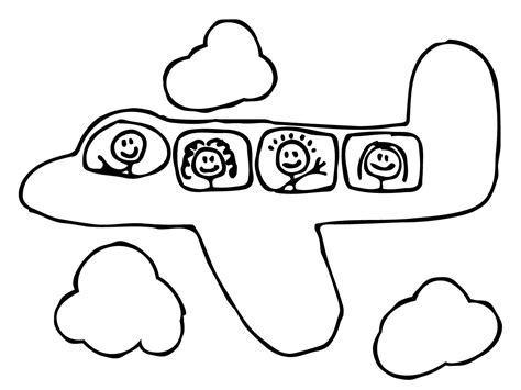 The simple airplane coloring page for kids also available in pdf file. 30+ Preschool Coloring Pages For Kids | Airplane coloring ...