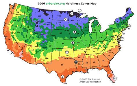 Plant Zone Map With Planting Times