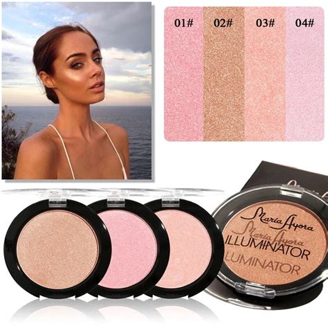 Brand Makeup 2017 New Highlighters Face Cosmetics Brighten Pink Gold