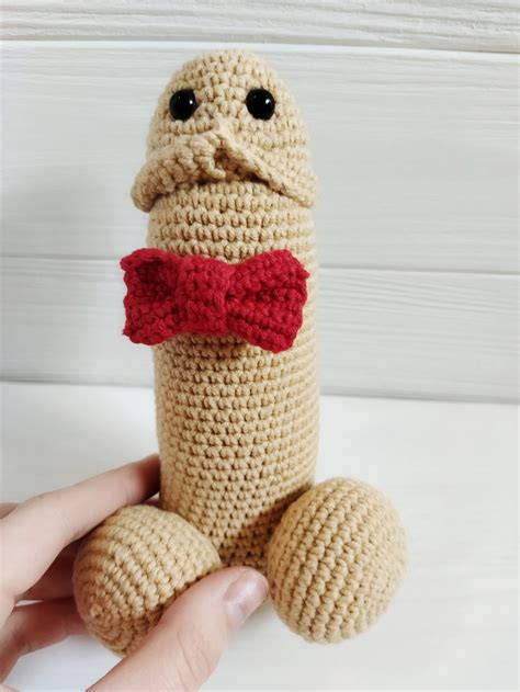 Crochet Penis Custom Dildo Personalized Gift Prank Present Etsy