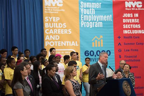 Mayor De Blasio Kicks Off Summer Youth Employment Program With Record