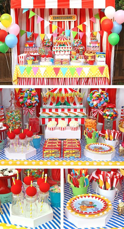 Circus Party Decorations Circus First Birthday Circus 1st Birthdays