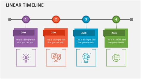 Linear Timeline Powerpoint Presentation Slides Ppt Template