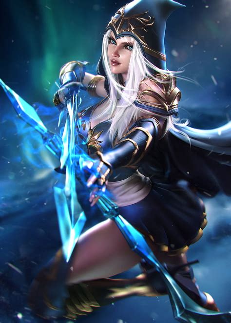 League Of Legends Ashe Ashe From League Of Legends 3d Model By