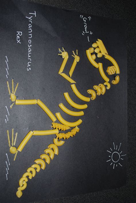 Halloween Pasta Craft Skeleton Craft Dinosaur