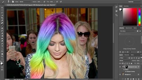 Kylie Jenner Rainbow Hair Edit Youtube