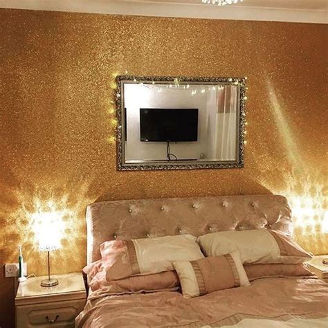 Awasome Glitter Wall In Bedroom References