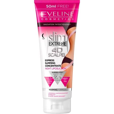 eveline cosmetics slim extreme 4d scalpel express slimming concentrate night liposuction 250ml