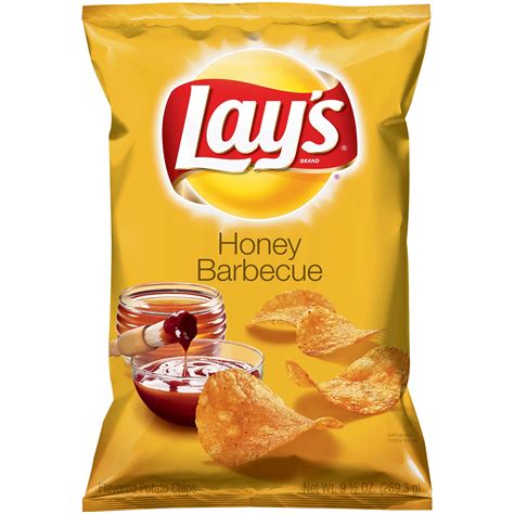 Frito Lay Lays Honey Barbecue Potato Chips 95 Oz Bag
