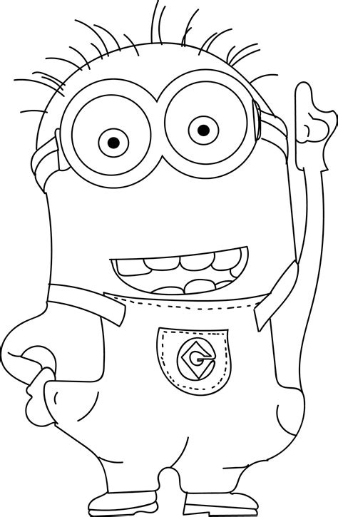 The Minion From Despicable Me Coloring Pages