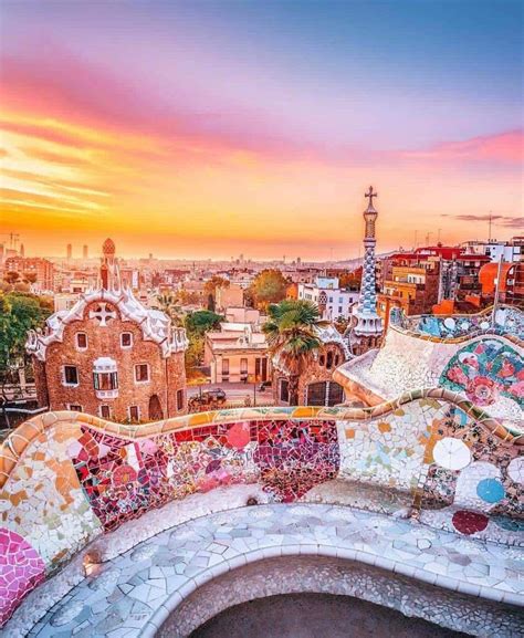 Look At All Those Beautiful Colors Barcelona Spain Beautiful Places