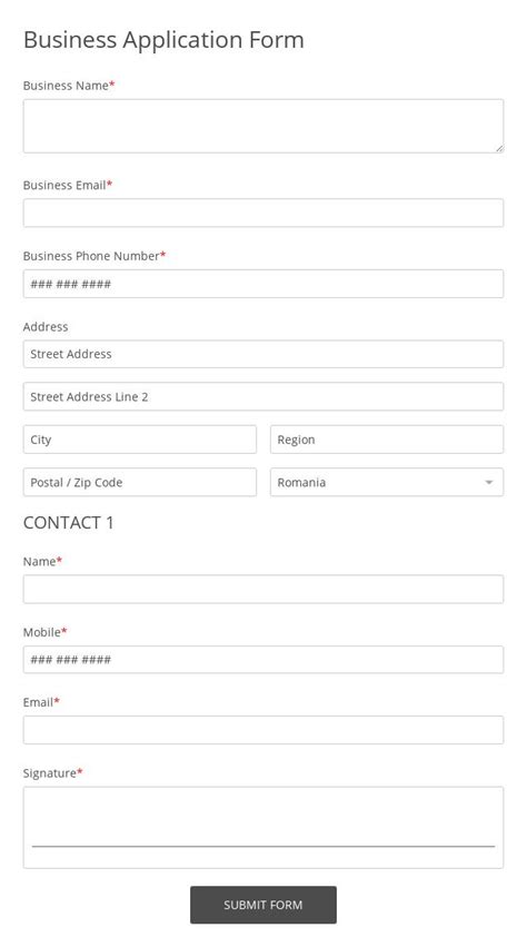 Application Forms Online And Free Templates 123 Form Builder