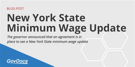 New York State Minimum Wage Update Govdocs