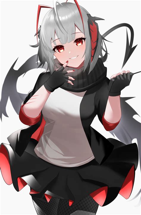 Safebooru Girl Absurdres Ahoge Antennae Arknights Bangs Black Gloves