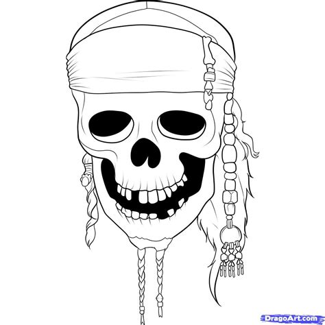 How do you draw a skull and crossbones. How to Draw Pirates of the Caribbean, Step by Step, Movies ...