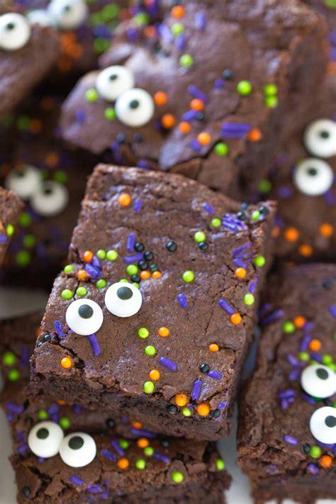 Spooky Eyed Halloween Brownies Dairy Free Simply Whisked