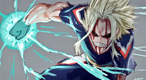 Wallpaper Of Anime My Hero Academia Blood All Might