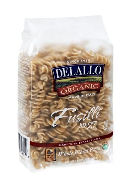 Tossed with our imported italian whole wheat fusill and extra virgin olive oil, this recipe is sure to be an instant classic. DeLallo 100% Organic Fusilli Whole Wheat Pasta | Hy-Vee ...
