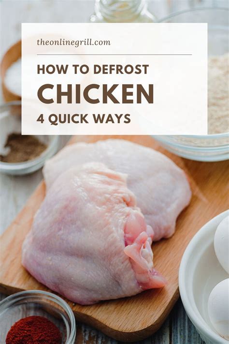 Room temperature is exactly the temperature that bacteria love. How to Defrost Chicken Fast (4 Quick Ways ...