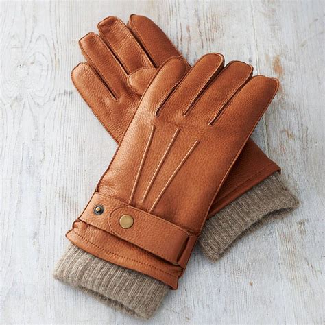 Reeves Mens Cashmere Lined Deerskin Gloves By Southcombe Gloves