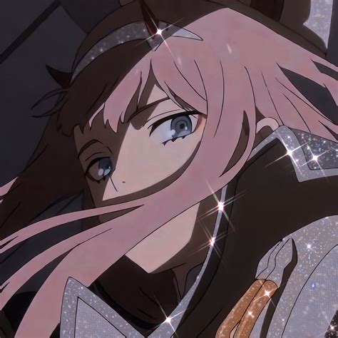 Zero Two 02 Darling In The Franxx Anime Icons Glitter Icons