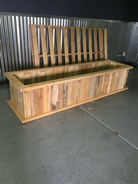 To build your panels, follow the steps below. Planter box made from pallets | Garden boxes diy, Pallet ...