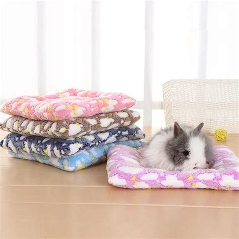 A Small Hamster Is Sitting On A Pile Of Blankets Next To Pillows And A