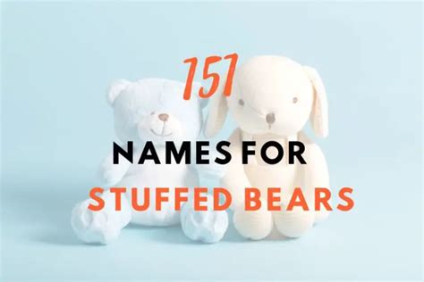 151 Adorable Names For Stuffed Bears Fearless Names