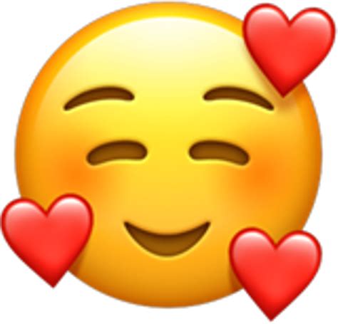 Download Herts Corazon Corazones Whatsapp Emoji Smiling Face With 3
