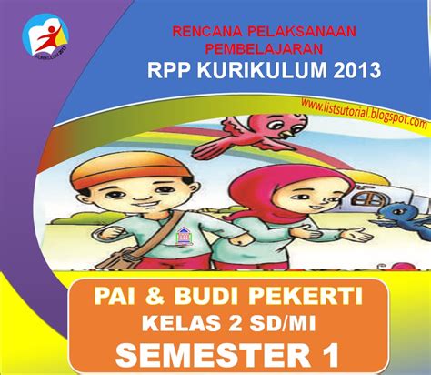 Buku tematik terpadu kurikulum 2013. Download RPP PAI Dan BP 1 Lembar Kelas 2 SD/MI Semester 1 ...