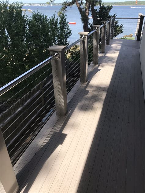 • measurements are from center to center of the posts. Northeast Custom Builders LLC: Wareham, MA Deck - Azek ...