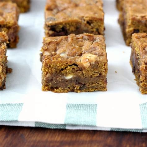 Loaded Pumpkin Blondies A Kitchen Addiction