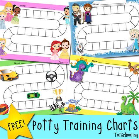 Free Potty Training Progress And Reward Charts Totschooling Toddler