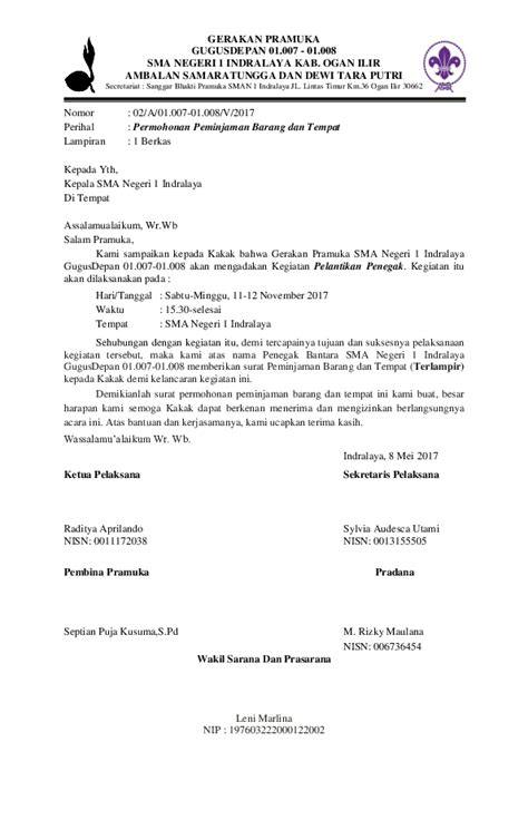 Surat Permohonan Surat Dinas Beserta Logo Mudah Easternlasopa