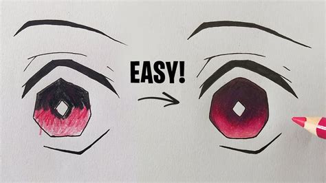 How To Draw Anime Eyes Tanjiro Kamado Kimetsu No Yaiba Youtube