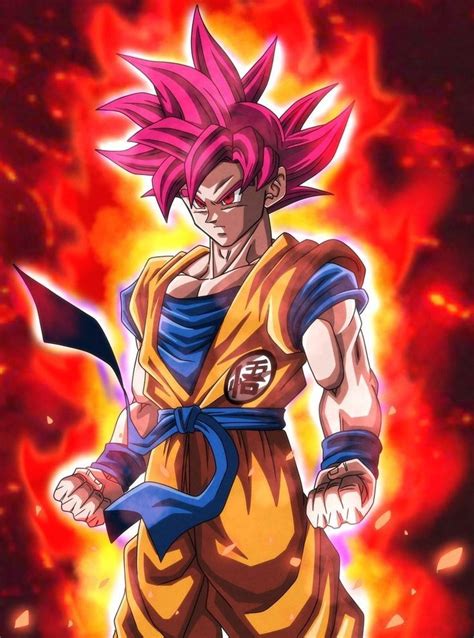 Goku Ssj God By Akabeco Imagenes De Goku Personajes De Goku