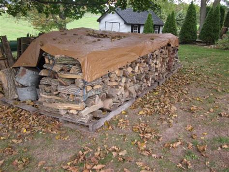 How to stack wood in a fire pit. Firewood Storage and Seasoning | DIY Network Blog: Made ...