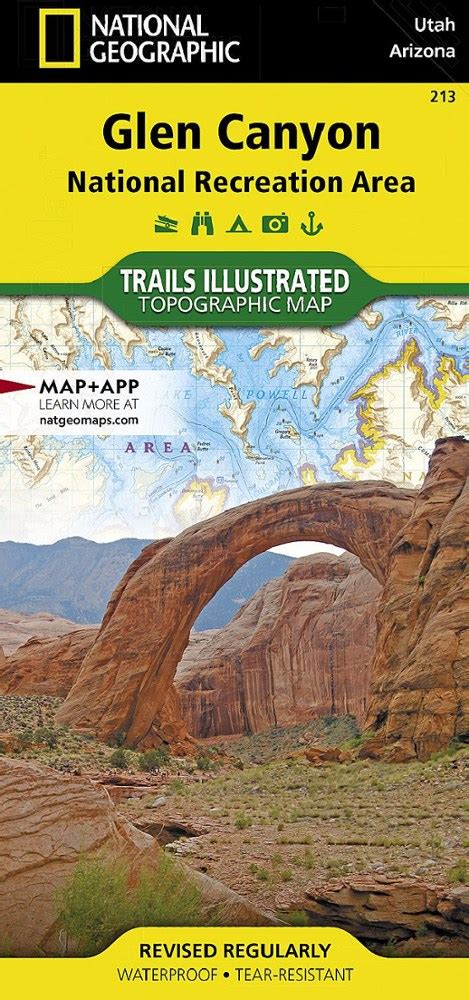 National Geographic Glen Canyon Nra Topographic Map National
