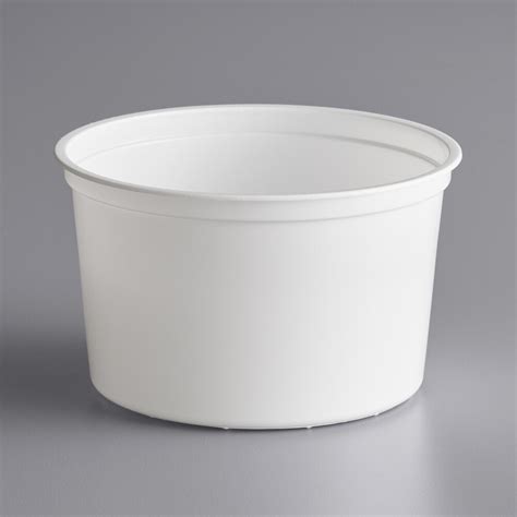 Choice 16 Oz Round White Deli Container Mirowavable