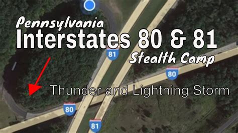 Interstate 81 On Ramp Stealth Camping Solo Overnight In Thunder And