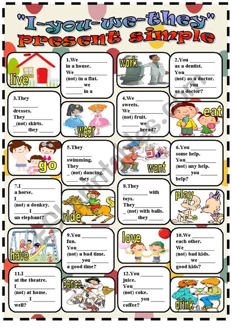 We like (8) _ very much. I-you-we-they present simple - ESL worksheet by LILIAAMALIA