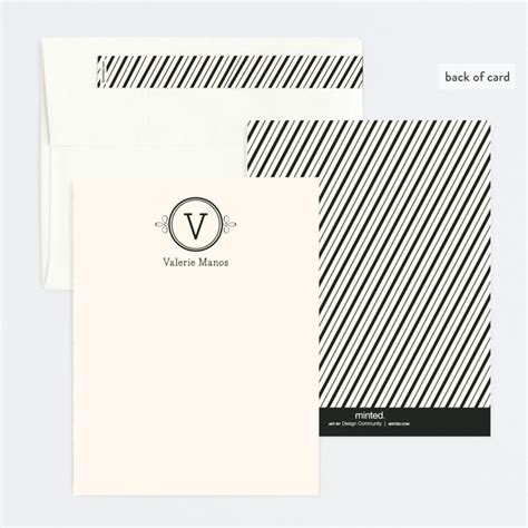 Classic Monogram Personalized Stationery By Annie Clark Minted