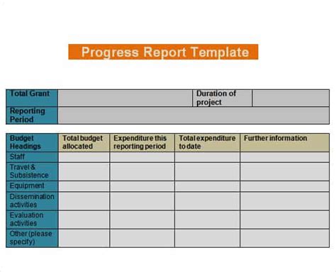 Daily Progress Report Templates Writing Word Excel Format